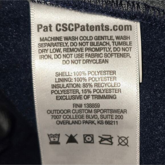 Columbia Basin Butte Navy Blue And Grey Fleece Full Zip Jacket Mens Size 2XL NEW - Picture 9 of 11